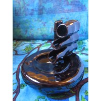 Backflow bamboo and pools incense burner