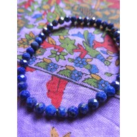 Lapis Lazuli Facet Bracelet 19cm