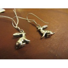Hare earrings Sterling Silver
