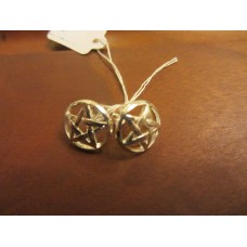 Pentagram stud earrings Sterling Silver