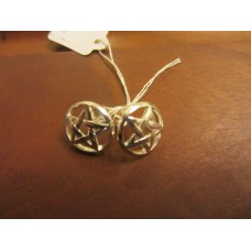 Pentagram stud earrings Sterling Silver