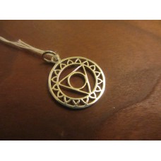 Throat Chakra pendant Sterling Silver