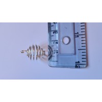 18mm silver spiral cage