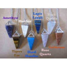 Gemstone pendulum necklaces (Select from list)