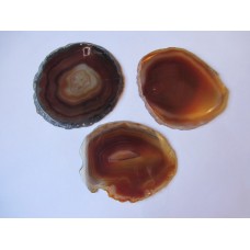 Agate slices 5-6cm (red)