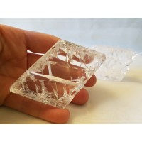 Crackle quartz slab 2-3 inch