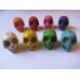 Howlite rainbow skull beads (Select from list)